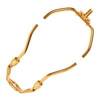 Satco 10" Heavy Duty Polished Brass Steel Lamp Harp