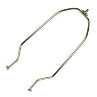 Satco 10" Heavy Duty Polished Nickel Steel Lamp Harp