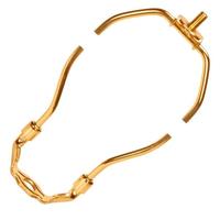 Satco 13.5" Heavy Duty Polished Brass Steel Lamp Harp
