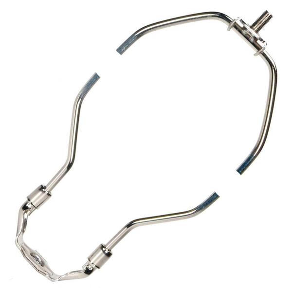 13.5" Heavy Duty Polished Nickel Steel Lamp Harp