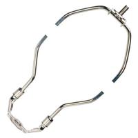 Satco 13.5" Heavy Duty Polished Nickel Steel Lamp Harp