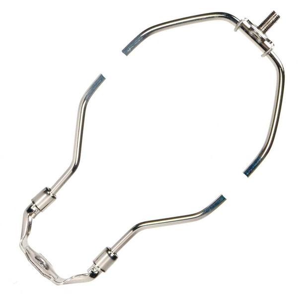 14" Heavy Duty Polished Nickel Steel Lamp Harp