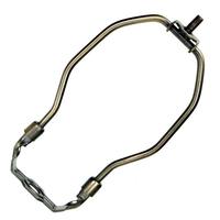 Satco 7" Heavy Duty Antique Brass Steel Lamp Harp