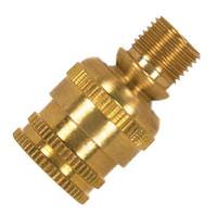 Satco 1.2" Solid Brass Unfinished Knurled Swivel