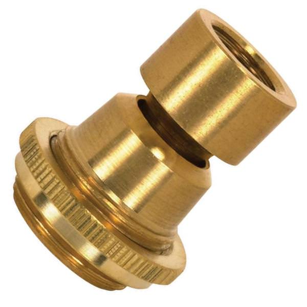1.5" Solid Brass Unfinished Large Straight Swivel
