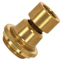 Satco 1.5" Solid Brass Unfinished Large Straight Swivel