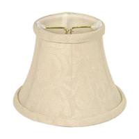 Satco 5" - Ivory Floral Clip On Shade