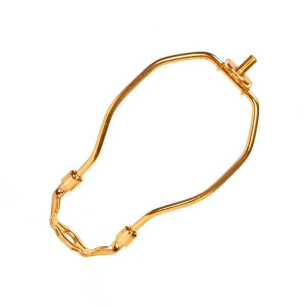 5.5" Light Duty 1/8 IP Polished Brass Steel Lamp Harp