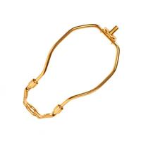 Satco 5.5" Light Duty 1/8 IP Polished Brass Steel Lamp Harp