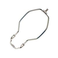 Satco 5.5" Light Duty Polished Nickel Steel Lamp Harp