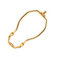 Satco 6" Light Duty Polished Brass Steel Lamp Harp