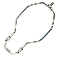 Satco 6" Light Duty Polished Nickel Steel Lamp Harp