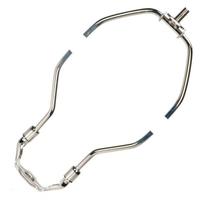 Satco 14" Light Duty Polished Nickel Steel Lamp Harp