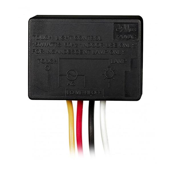 150 watt On-Off Low-Hi Black Touch Switch