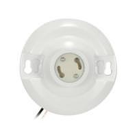 Satco 4.5" Keyless Phenolic GU24 Base White Ceiling Receptacle