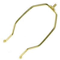 Satco 6" Heavy Duty Polished Brass Steel Lamp Harp 