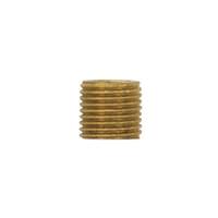 Satco 0.8" 1/4 IP Unfinished Solid Brass Nipple