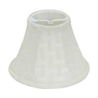Satco 6" Cream Bamboo Linen Clip On Shade