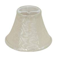 Satco 4.5" Cream Linen Clip On Shade