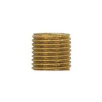 Satco 0.5" 1/4 IP Unfinished Solid Brass Nipple
