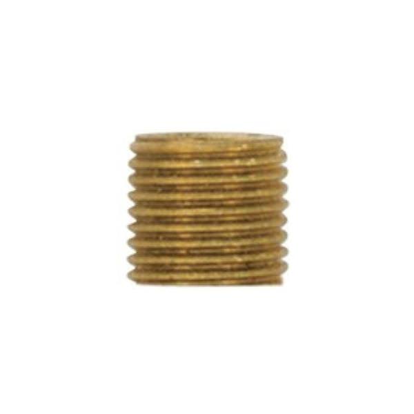 0.6" 1/4 IP Unfinished Solid Brass Nipple