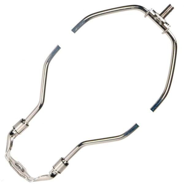 15" Heavy Duty Polished Nickel Steel Lamp Harp
