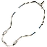 Satco 15" Heavy Duty Polished Nickel Steel Lamp Harp