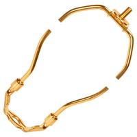 Satco 15" Light Duty Polished Brass Steel Lamp Harp