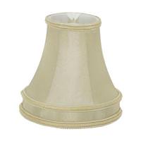 Satco 5.5" Beige Leather Look Clip On Shade