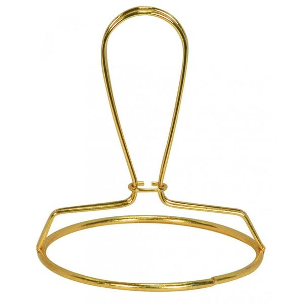 3" Brass Plated Steel Bulb Clip