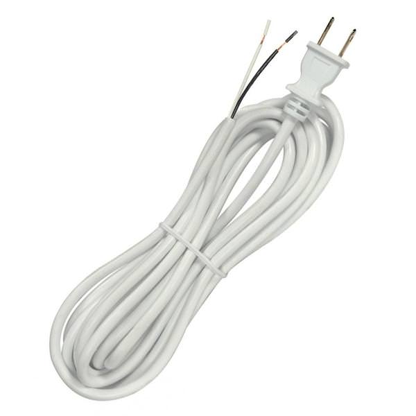 15' 1250 watt Heavy Duty White Cord Set