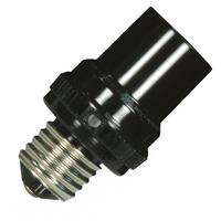 Satco 120 volt Photocell Medium to Medium Base Black Adapter 