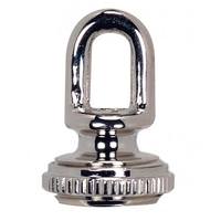Satco 1.8" 1/4 IP Polished Nickel Brass Screw Collar Loop
