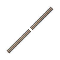Satco 60" 1/8 IP Yellow Zinc Plated Brass Steel Nipple