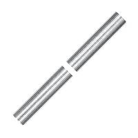 Satco 48" 3/8 IP Zinc Plated Silver Steel Nipple