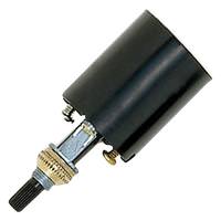 Satco 2.5" 1/8 IPS Medium Base Black Bottom Turn Knob Socket