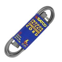 Satco 6' 1875 watt Heavy Duty Gray Air Conditioner/Appliance Cord