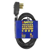 Satco 6' 12500 watt Heavy Duty Indoor Black Replacement Range Cord