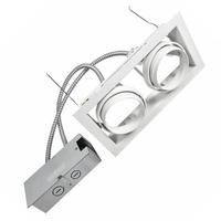 Solais 2 Light 56 watt  White Recessed Adjustable Downlight Fixture
