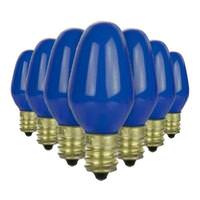 View 7 watt C7 Blue Candelabra Screw Base Incandescent Light Bulb (12 Pack)