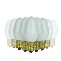 View 7 watt C7 White Candelabra Screw Base Incandescent Light Bulb (12 Pack)