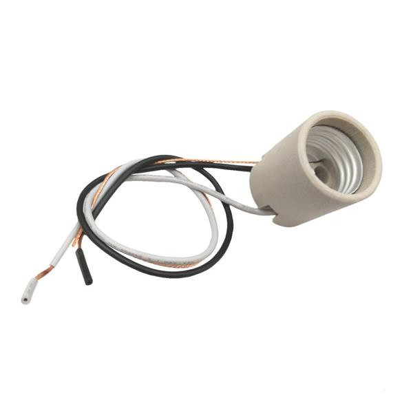 Medium Screw Base Side Clip White Keyless Socket