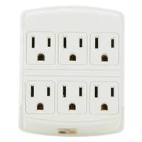 Sunlite 3 Prong Ivory Outlet Adapter