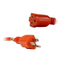 Sunlite 100' Orange Heavy Duty Outdoor Extension Cord