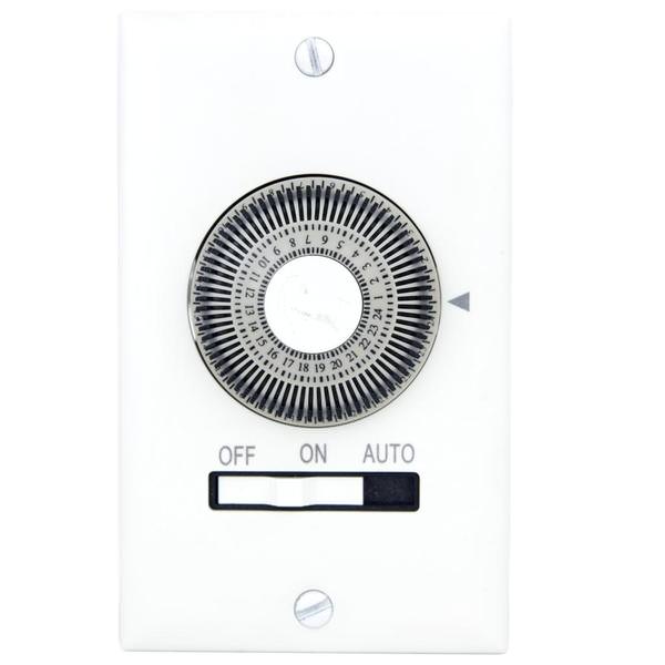 White Heavy Duty Programmable In-Wall Digital Timer