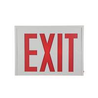 Sunlite 120/277 volt White Panel / Red Letters LED Exit Sign Light