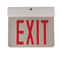 Sunlite 120/277 volt White Panel / Red Letters Edge Lit LED EXIT Sign