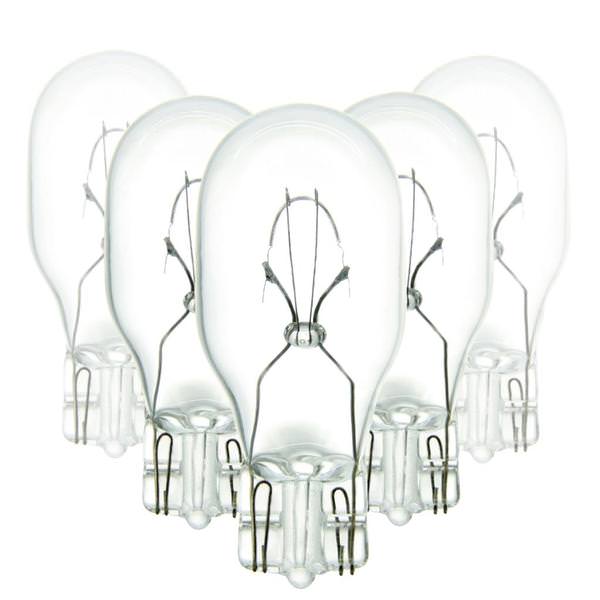 15 watt T5 12 volt Miniature Wedge Base 2700K Warm White Miniature Incandescent Light Bulb (10 Pack)