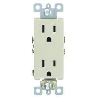 Sunlite Ivory Decorative Duplex Outlet Receptacle