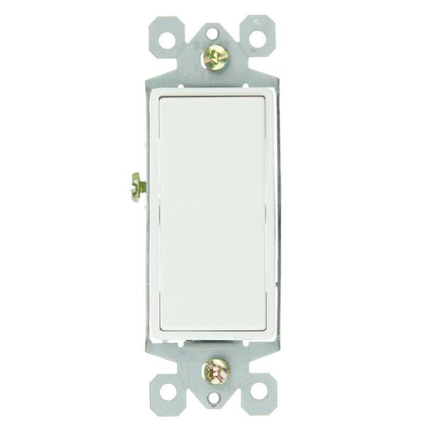 Grounded Rocker White Light Switch
